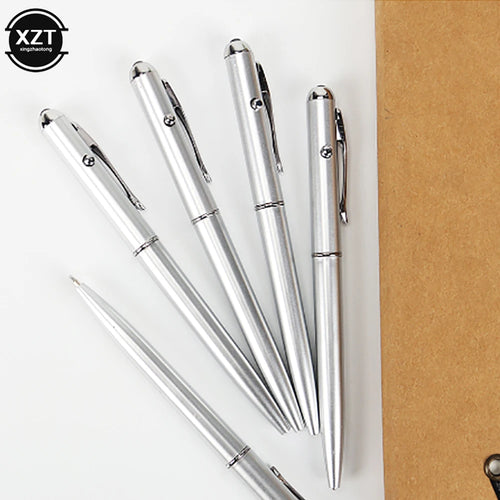 Invisible Ink Pen with Uv Light Hidden Handwriting Novelty Ballpoint Pens Office School Supplies Magic Secret Ballpoint Pen
